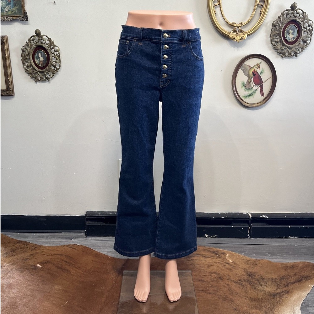 Madewell Cali Demi-Boot Button-Fly Jeans Vintage Dark Wash